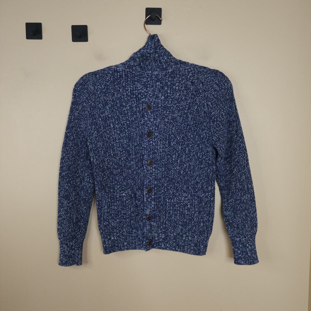 Oshkosh B'gosh Blue Marled Shawl Knit Cardigan Size 10